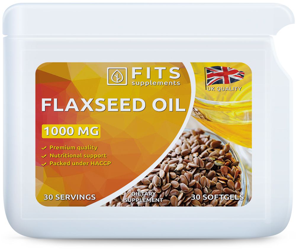 Flaxseed Oil 1000mg 30 softgels