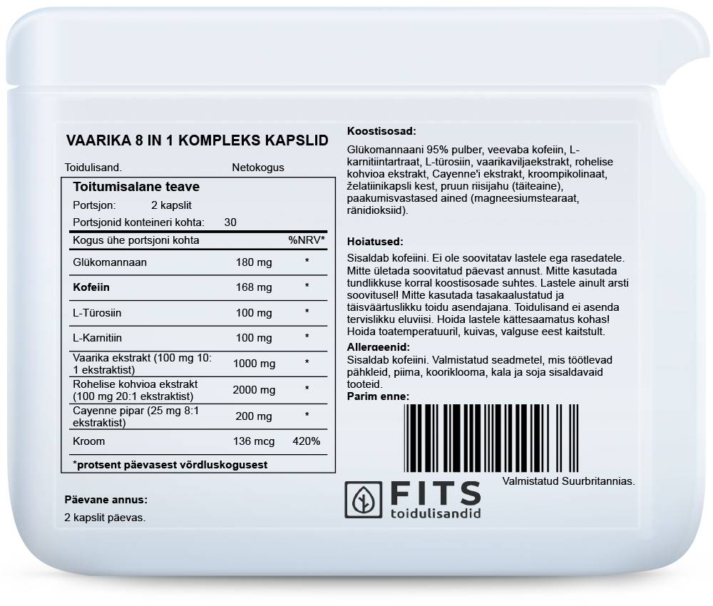 Raspberry Complex 8 in 1 60 capsules