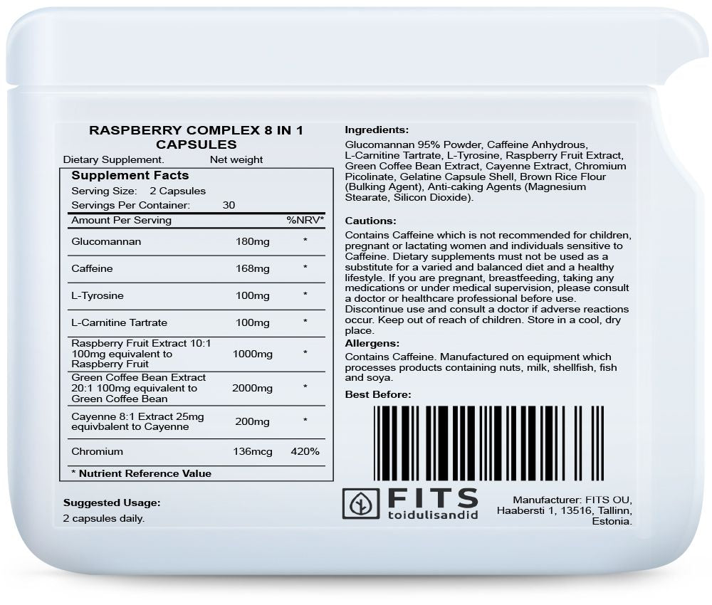 Raspberry Complex 8 in 1 60 capsules