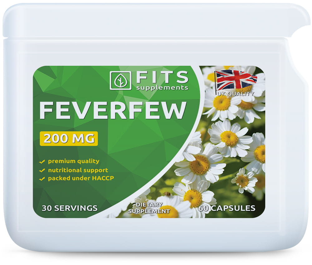 Feverfew 200mg 60 capsules