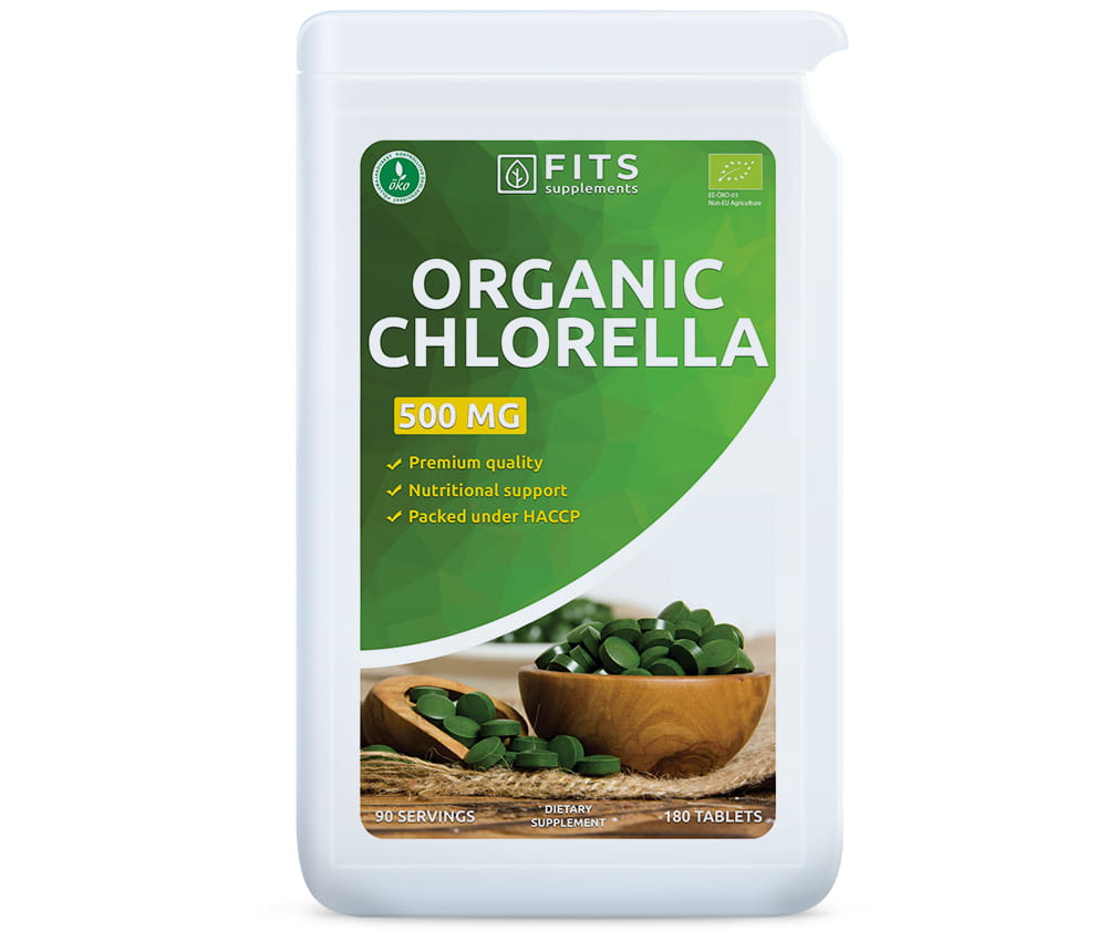 FITS Organic Chlorella 500mg 180 tablets