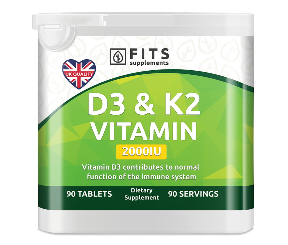 Vitamin D3 2000IU with Vitamin K2 90 tablets