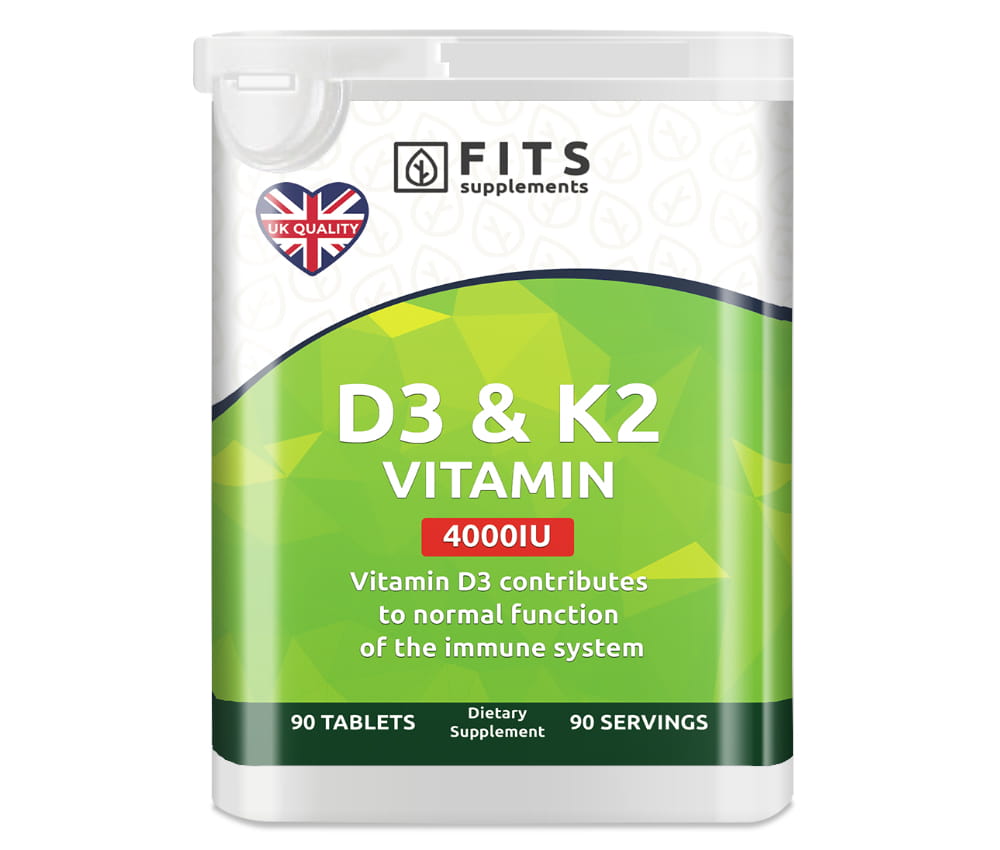 Vitamin D3 4000IU with Vitamin K2 90 tablets