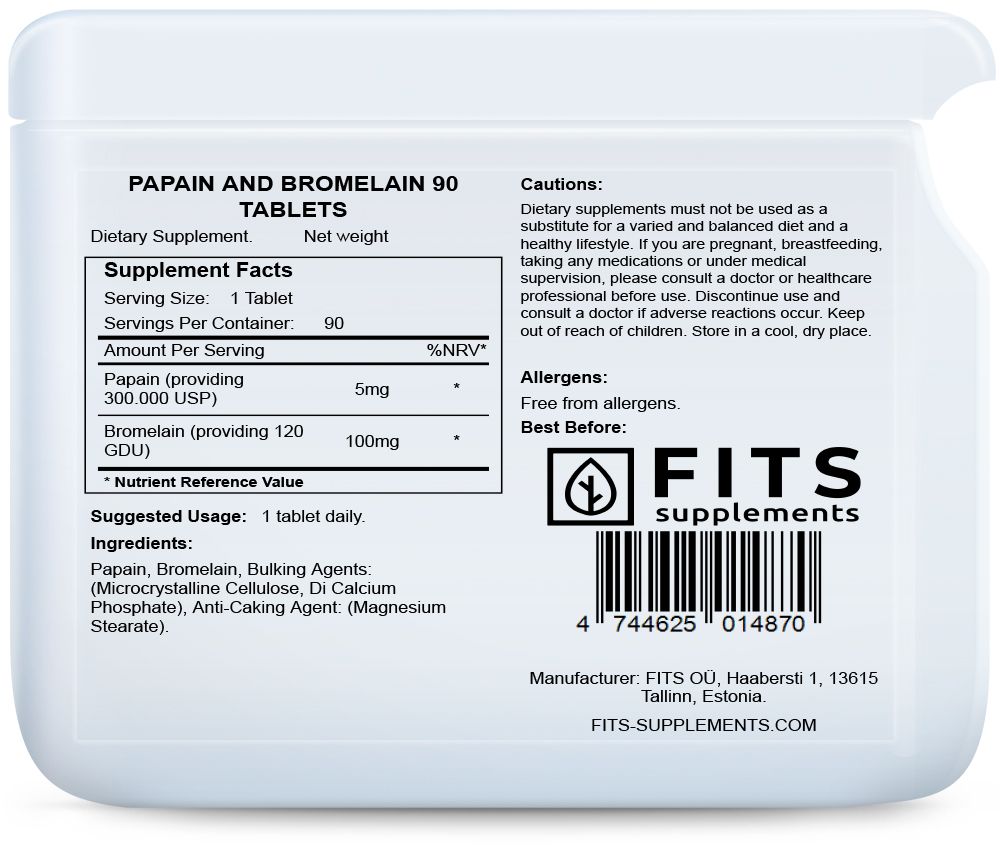 FITS Papaina i Bromelaina 90 tabletek - 2