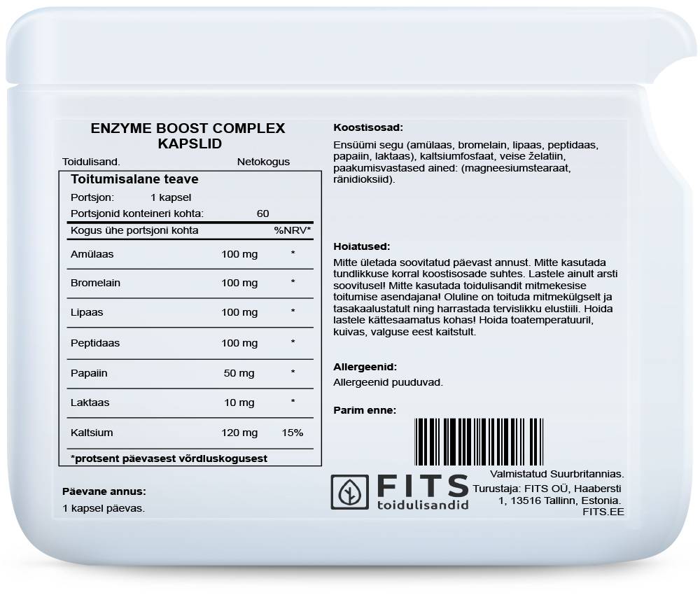 Enzyme Boost Complex kapsules