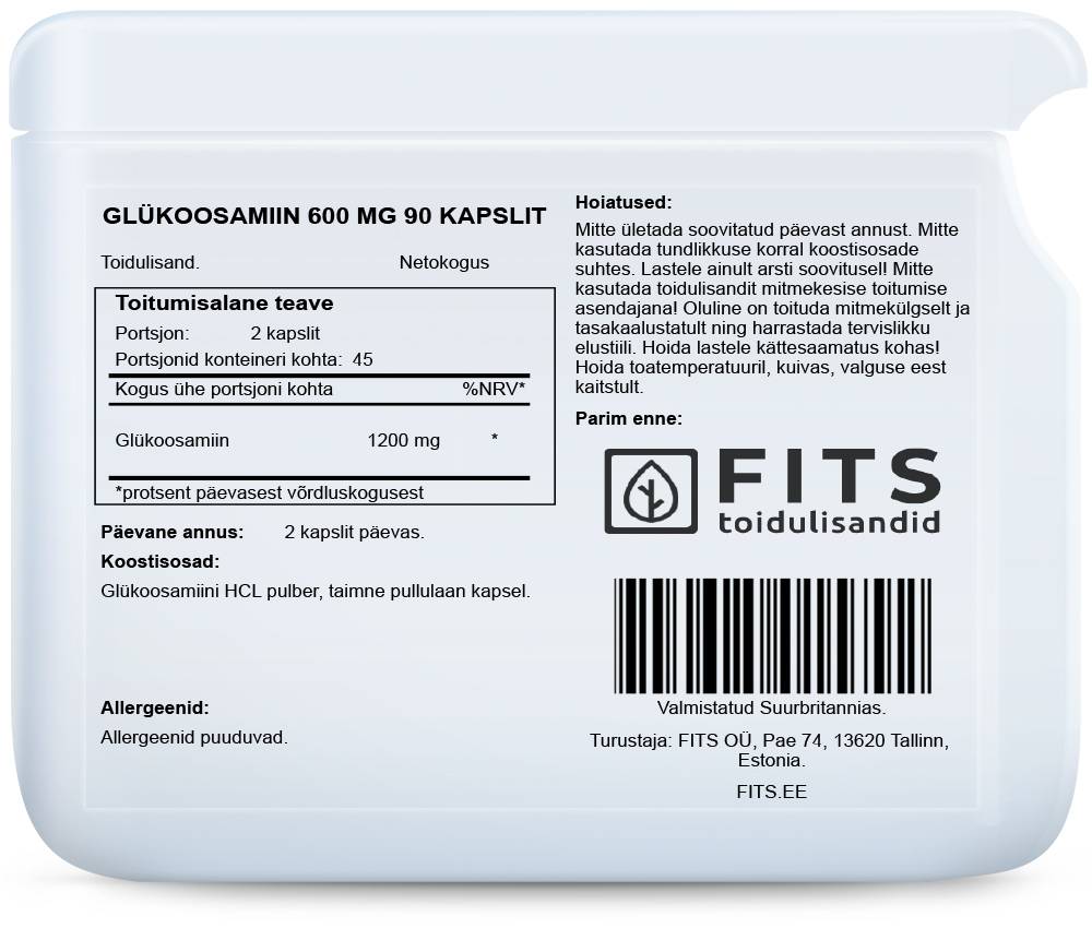 Glucosamine 600mg 90 capsules