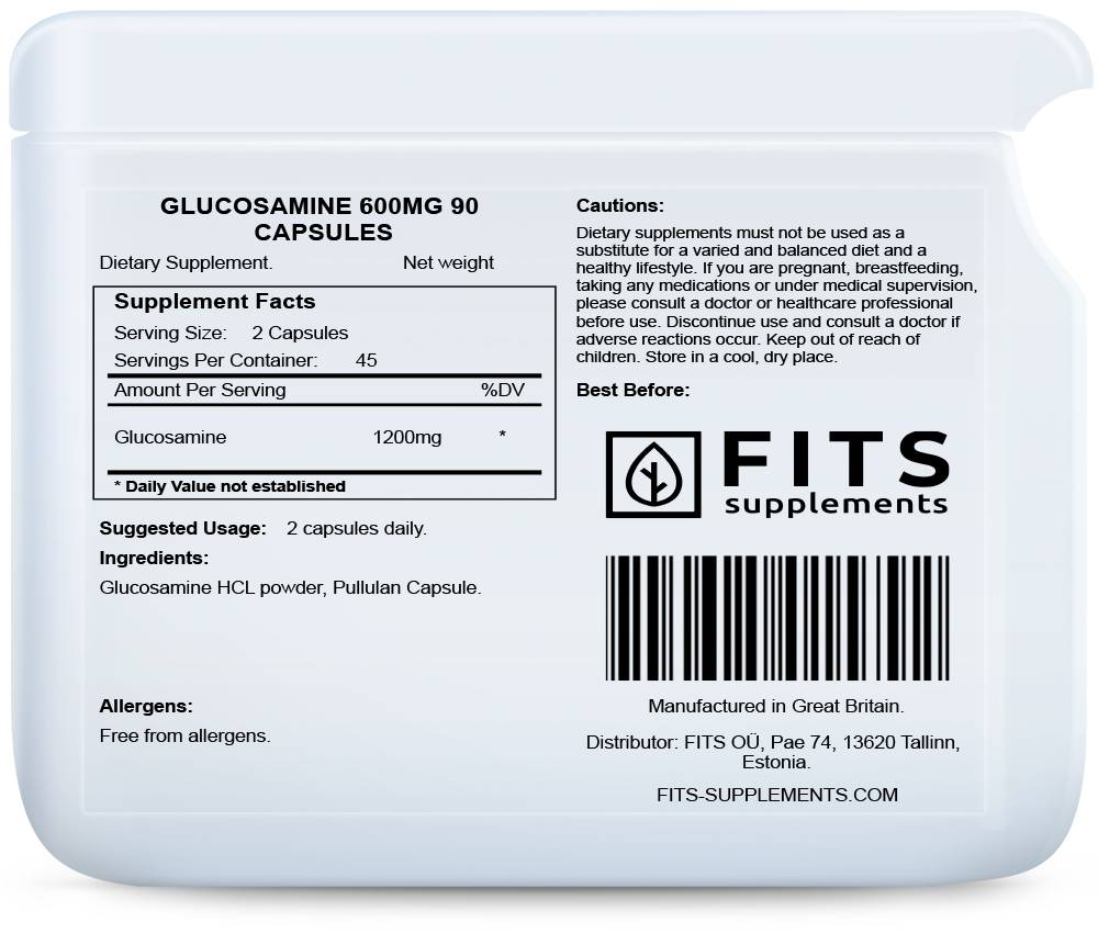 Gliukozaminas 600 mg kapsules N90