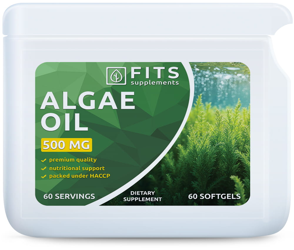 Algae Oil 500mg DHA 200mg 60 softgels