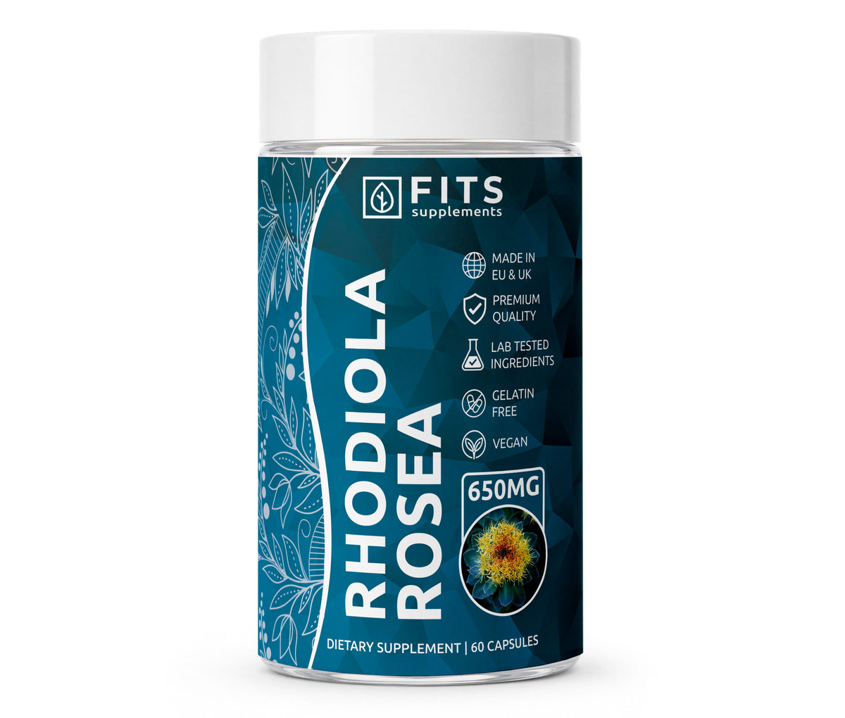 Rhodiola Rosea 650mg 60 capsules