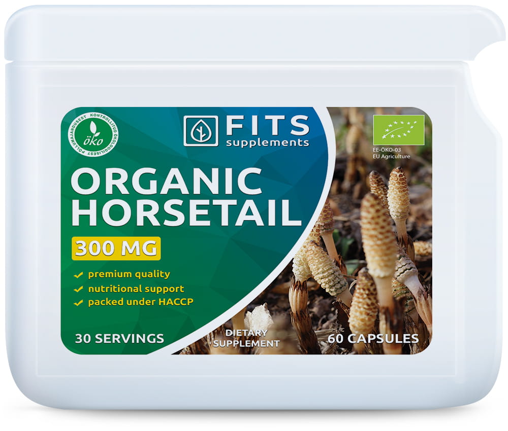 Organic Horsetail 300mg kapsules