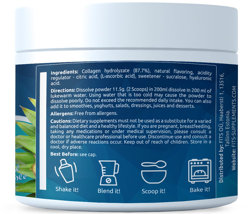 Premium Collagen Tropical Pineapple 325g powder