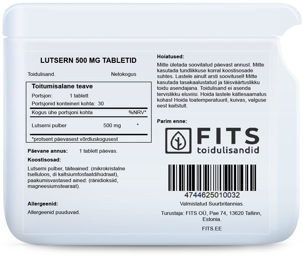 Lutsern 500 mg 30 tabletti