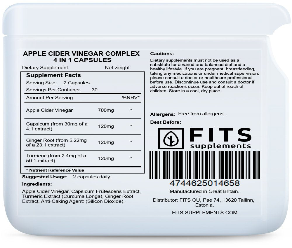 Apple Cider Vinegar Complex 4 in 1 60 capsules