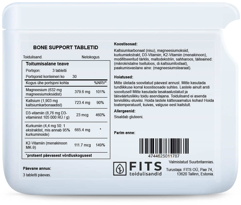 Bone Support tabletės