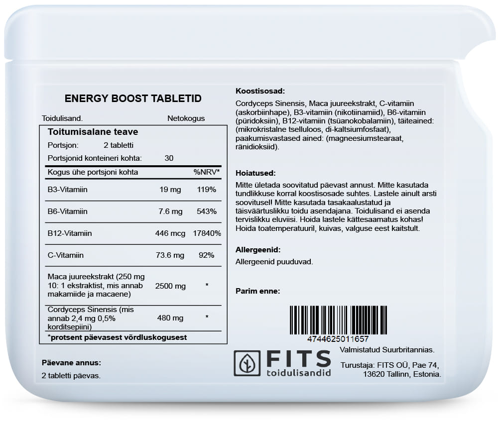 Energy-Boost-Tabletten