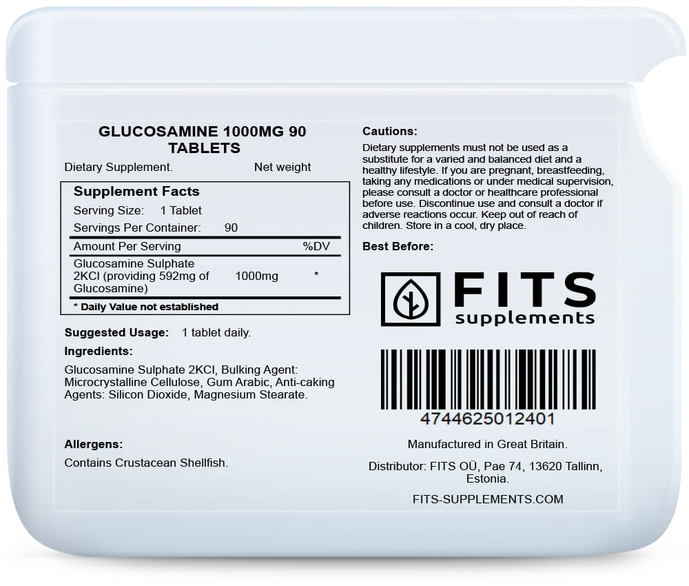 Glucosamine 1000mg 90 tablets