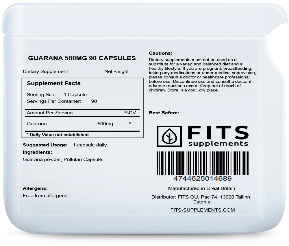 Guaranos 500mg kapsulės
