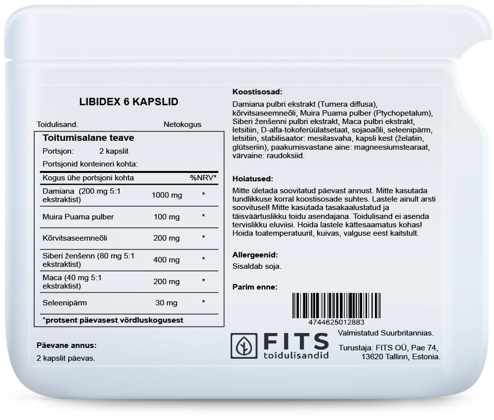 Libidex 6 capsules