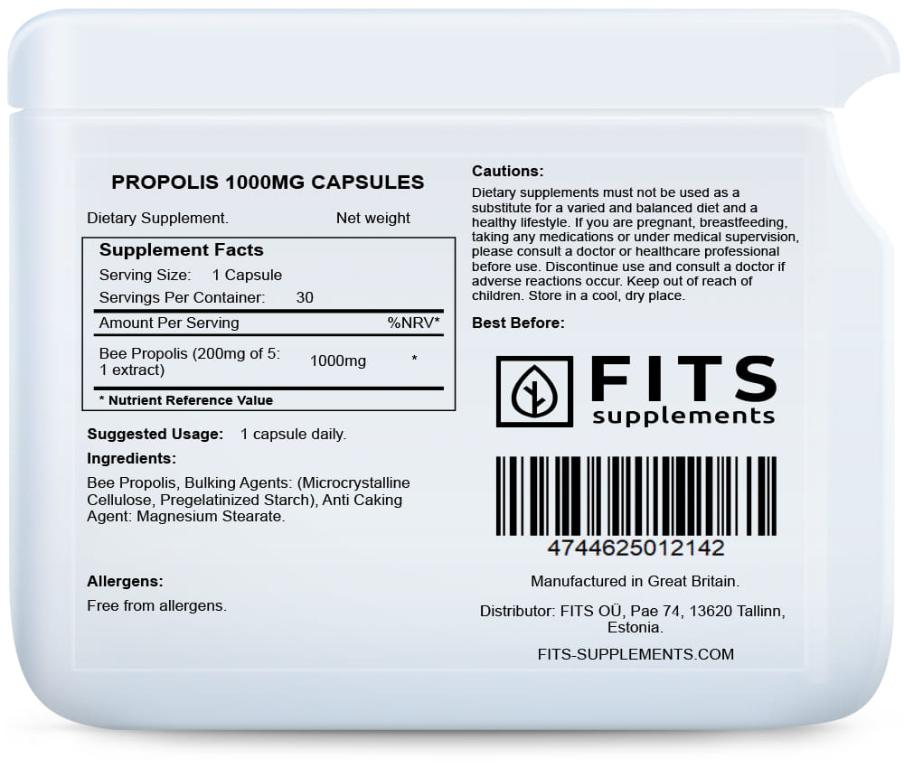 Propolis 1000mg capsules
